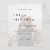 Budget Alles in einem QR-Code Elegant 2 Foto Hochz (Vorderseite)