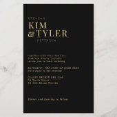 Budget alles in einem QR UAWG Hochzeit Einladung (Vorderseite)