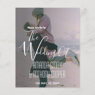 Budget alles in einer Info-uAwg und Hochzeitseinla Flyer