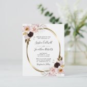 Budget Alles in einer Rose Gold Frame Wedding Einl (Stehend Vorderseite)
