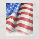 Budget American Flag Birthday Party Einladungen (Rückseite)