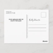 Budget American Flag Firmenlogo Weihnachten Postkarte (Rückseite)