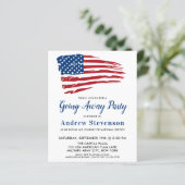 Budget American Flag Military geht weg Party Inv (Stehend Vorderseite)