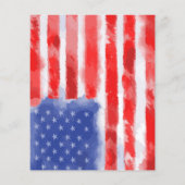 Budget American Flag Retirement Einladungen (Rückseite)