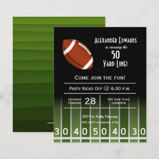 Budget American Football Einladung zum Geburtstag