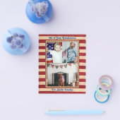 BUDGET - Amerikanische Fahne 4. JULI-Party Einladu Flyer (Einzeln)