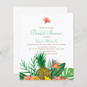 Budget Ananas Hawaiian Bridal Dusche Einladung