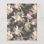 Budget Ananas Tropical Birthday Einladungen (Rückseite)