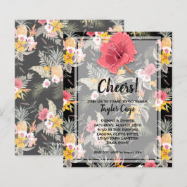 Budget Ananas Tropical Birthday Einladungen