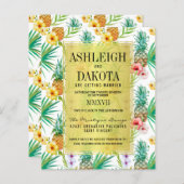 Budget Ananas und Hibiskus Hochzeit in Urlaubsort (Vorne/Hinten)