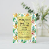 Budget Ananas und Hibiskus Hochzeit in Urlaubsort (Stehend Vorderseite)