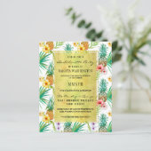 Budget Ananas und Hibiskus Junggeselinnen-Abschied (Stehend Vorderseite)