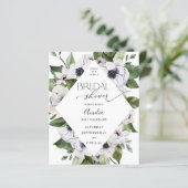 Budget Anemone White Floral Brautparty (Stehend Vorderseite)