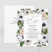 Budget Anemone White Floral Oaster Dinner (Vorne/Hinten)