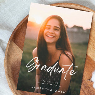 Budget Anpassbare Abschlussfoto-Ankündigung Flyer