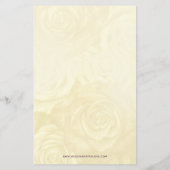 Budget Aqua Ivory Vintag Bridal Tea Einladung (Rückseite)