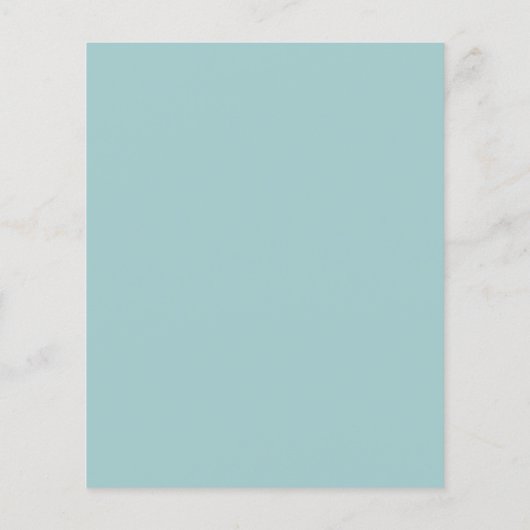 Budget Aquamarin Blue Eucalyptus Blätter Wedding R (Rückseite)