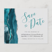 Budget Aquamarin Blue Silver Agate Gray Save the D (Vorderseite)