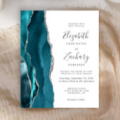 Budget Aquamarin Blue Silver Agate Wedding
