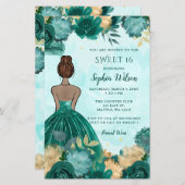 Budget Aquamarin Türkis Goldprinzessin Sweet 16 (Vorne/Hinten)