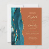 Budget Aquamarine Goldene Agate Burnt Orange Rust (Vorderseite)