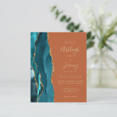 Budget Aquamarine Goldene Agate Burnt Orange Rust (Stehend Vorderseite)