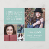 Budget Aquamarines Christlich Verse Abschluss Foto (Vorderseite)