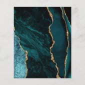 Budget Aquamarines Gold Agate Lila Wedelmenü (Rückseite)