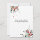 Budget Aquarell Blumenbogen Foto Weihnachten (Rückseite)