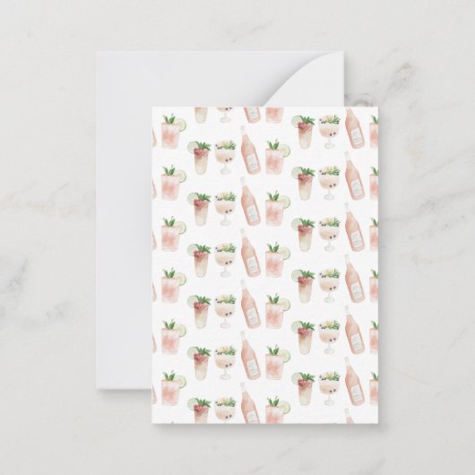 Budget Aquarell Brautparty Party Einladung (Rückseite)