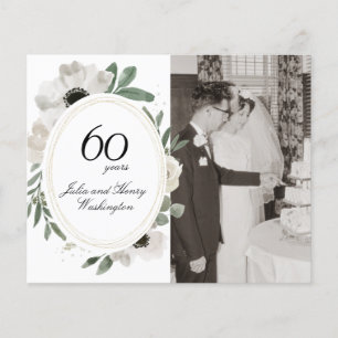 Budget Aquarell Floral Gold 60 Jahre