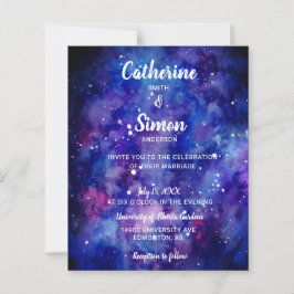 Budget Aquarell Galaxy Starry Night Script Chic
