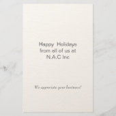 Budget Aquarell Weihnachtsbaumkarte (Rückseite)