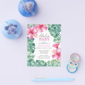 Budget Aquarellblütendusche Flyer (Einzeln)