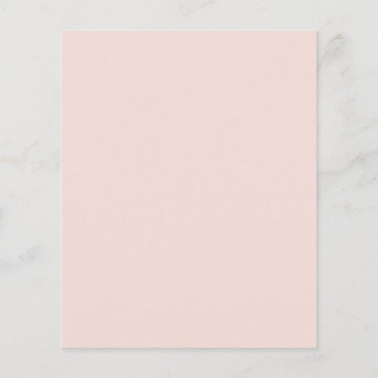 Budget Aquarellblütendusche Rose Gold Kinderdusche (Rückseite)