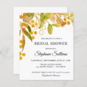 Budget Aquarellbrust Bridal Dusche Einladung (Vorne/Hinten)