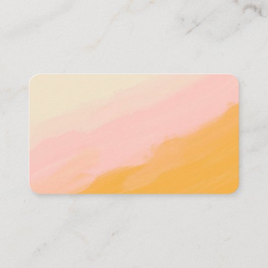 Budget Aquarellfarbe Rosa Gelbe QR Code RSVP Karte (Rückseite)