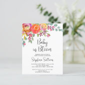 Budget Aquarellfarben Herbstdusche Floral Baby Ein (Stehend Vorderseite)