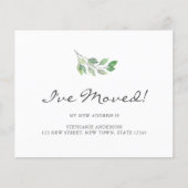 Budget Aquarellgrüne Ankündigung zur Bewegung (Vorderseite)