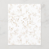 Budget Aquarellsaft und Goldene Hochzeit Flyer (Hinten)