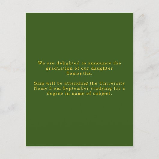 Budget Arch Foto 2025 Grad Grüne Ankündigung (Rückseite)