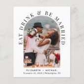 Budget Arch Foto Hochzeitsempfang (Vorderseite)