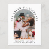 Budget Arch Foto Hochzeitsempfang (Vorderseite)