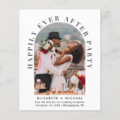 Budget Arch Foto Hochzeitsempfang Save the Date (Vorderseite)