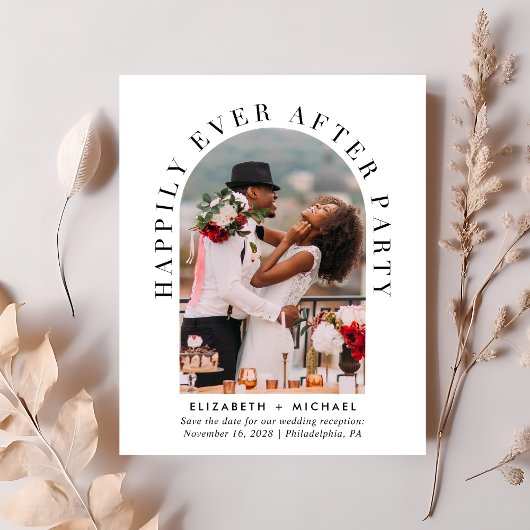 Budget Arch Foto Hochzeitsempfang Save the Date