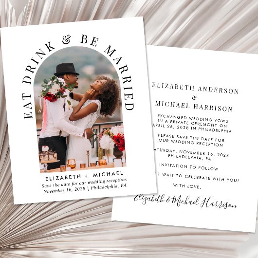 Budget Arch Foto Hochzeitsempfang Save the Date