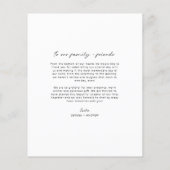 Budget Arch Frame Wedding Foto Danke Karte (Hinten)