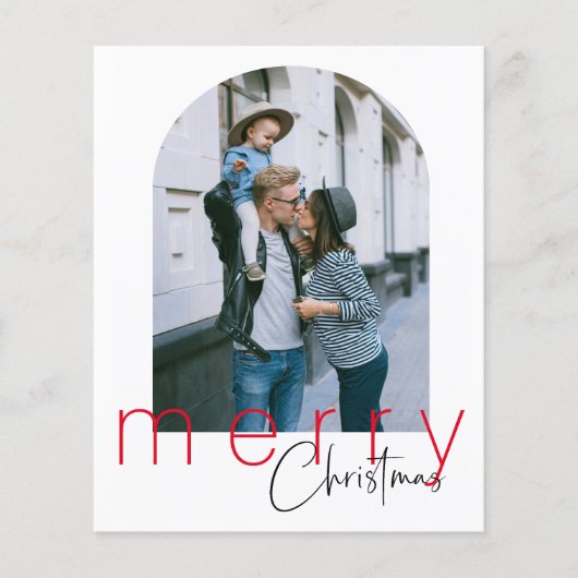 Budget Arch Frohe Weihnachtsgrüße Karte (Vorne)