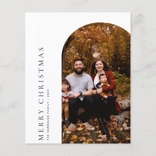 Budget Arch Frohe Weihnachtsgrüße Karte (Vorne)