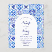 Budget Arch Portugiesischer Blauer Tile Hochzeitse (Vorderseite)